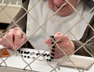 Rosary in hands